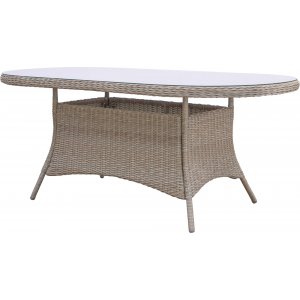 Ovalt trädgårdsbord Menton - 180x100 cm | Natur