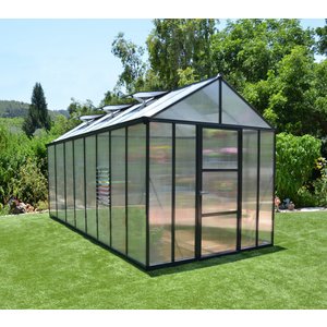 Växthus Glory 11,8 m² - Antracitgrå