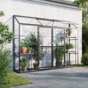 Väggväxthus Atlas - 1,3 m² + Växthusrengöring