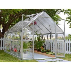 Växthus Balance Silver - 8,8 m² + Växthusbord