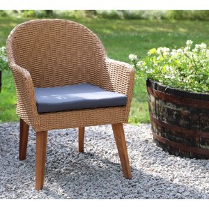 Matstol - Valetta | Naturfärgad | Konstrottning | 2-pack