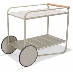 Lifestyle Garden Portals - Beige Serveringsvagn + Rengöringsspray för utemöbler