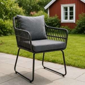 Utefåtölj - Mikado | Grå + Rengöringsspray för utemöbler