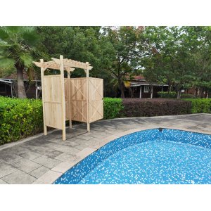 Uteduschbås - 90x155x225 cm + Textilimpregnering för utemöbler