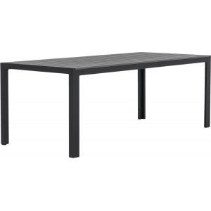 Las Vegas utebord 205x90 cm - Svart / Grå + Textilimpregnering för utemöbler