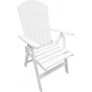 Positionsstol Kungshamn - Vit + Rengöringsspray för utemöbler