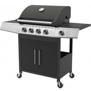 Gasolgrill Firepit 4 brännare & sidobrännare