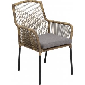 Ystad karmstol konstrotting grå dyna trädgårdsstol Gardeney