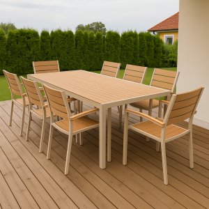 Utegrupp Las Vegas 8 karmstolar aluminium Skånska Möbelhuset