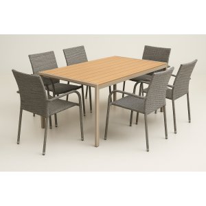 Utegrupp Las Vegas & Ida 6 stapelbara stolar Skånska Möbelhuset