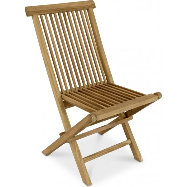 Fällbar teakstol utomhus - Trädgårdsstol teak 89 cm hög