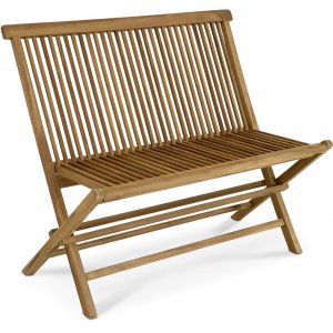 Ihopfällbar utesoffa teak Saltö 100 x 47 x 89 cm